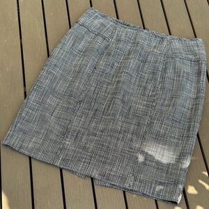 Banana Republic Navy Tweed Skirt